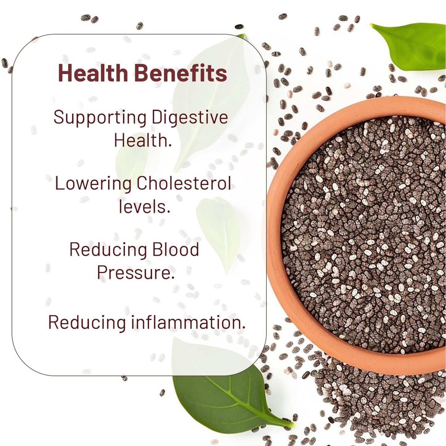SampurnaVeda Chia Seeds Nutrient-Rich Raw Sabja Seeds