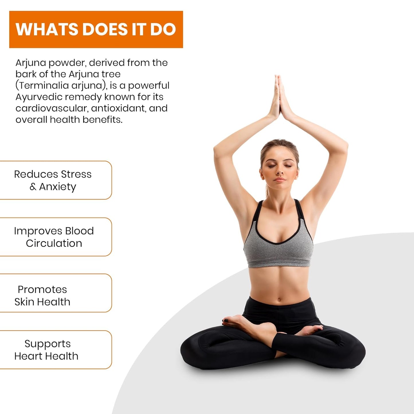 SampurnaVeda 100% Natural Arjun Ki Chaal Powder 100 gm Finely Ground and Additive-Free Arjuna Bark Powder